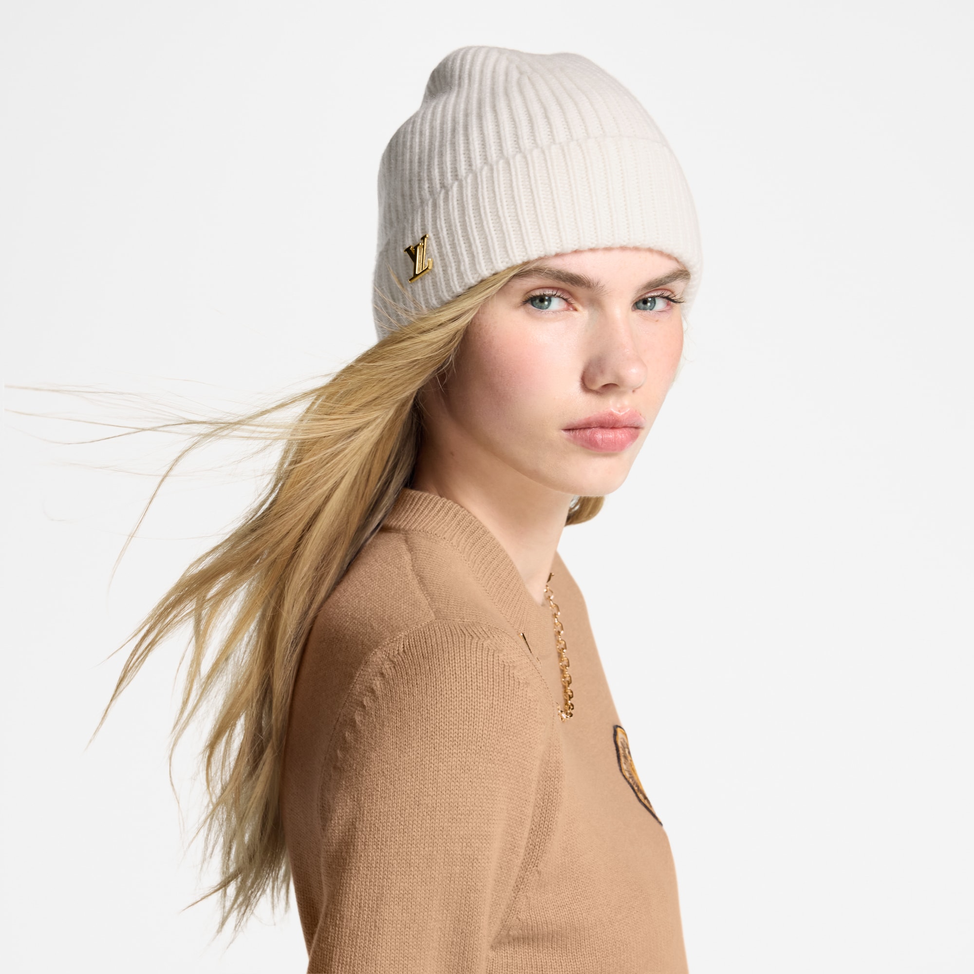 LV Spark Beanie - Luxury S00 White | LOUIS VUITTON